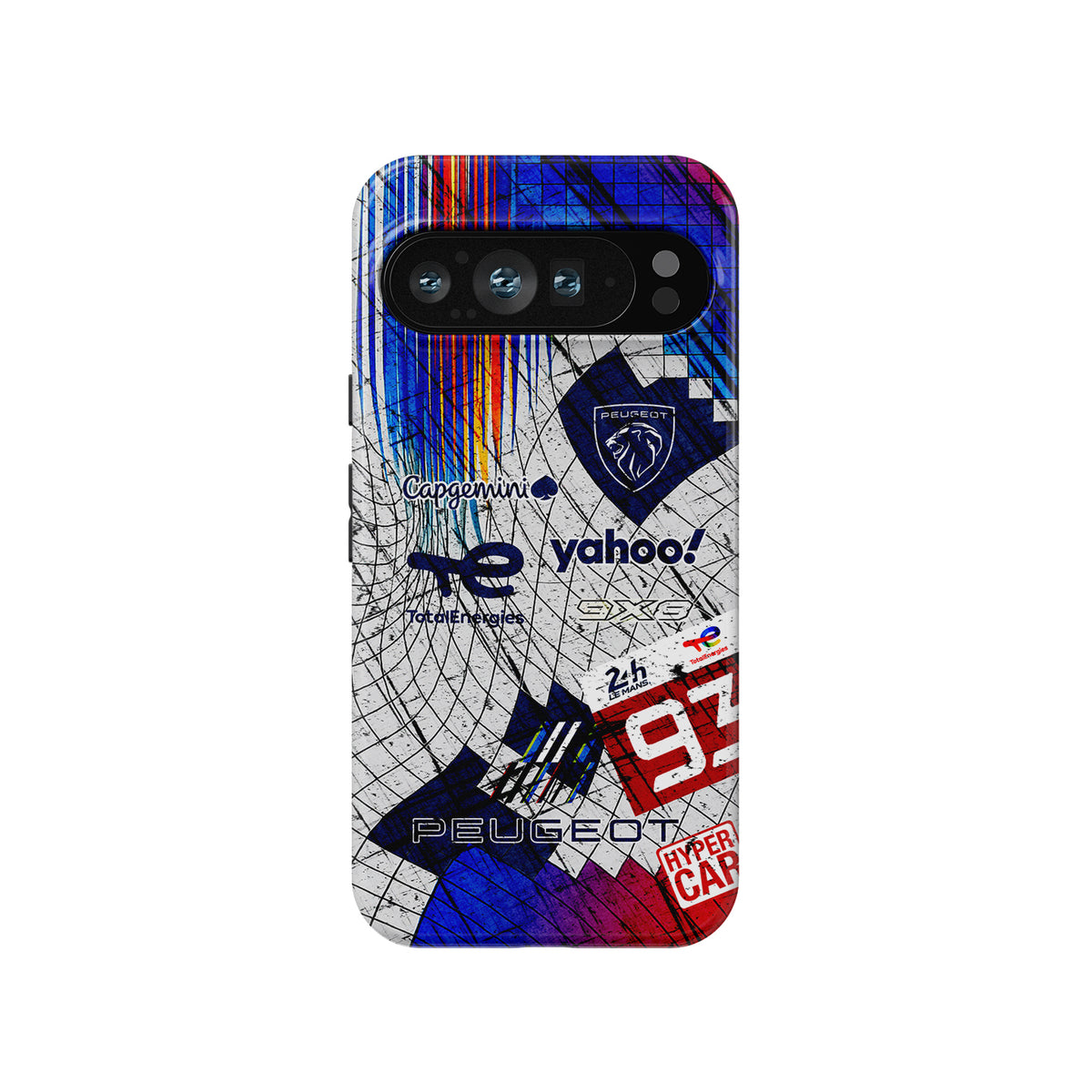 Peugeot 9X8 Le Mans 100th Anniversary Phone Case – Race-Worn Edition for Pixel, Xiaomi, OnePlus, Huawei