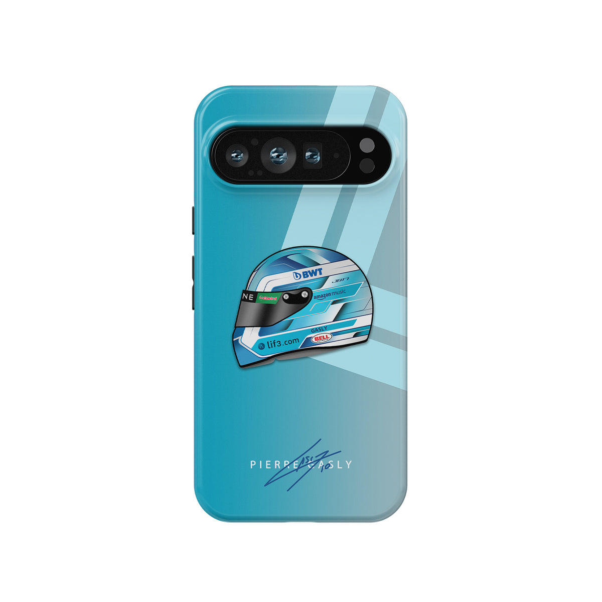 Formula 1 Pierre Gasly 2024 Helmet Design Google Case