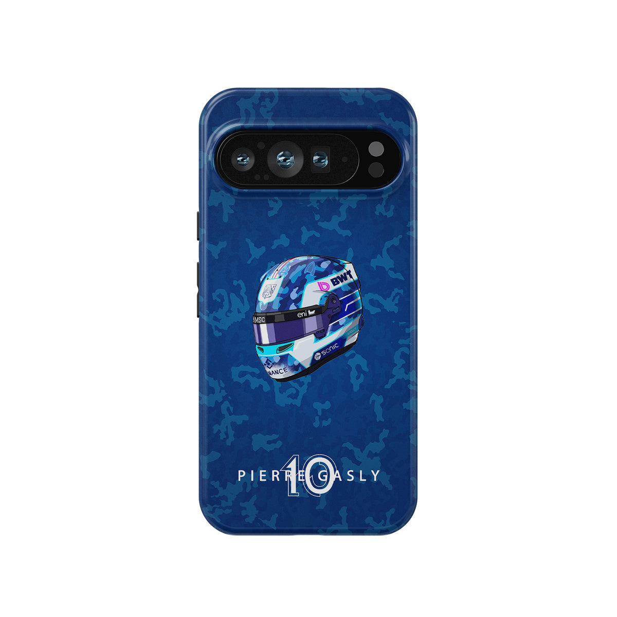Pierre Gasly 2025 Helmet Phone Case – Multi-Device French Heritage Edition (Pixel, Xiaomi, OnePlus, Huawei)