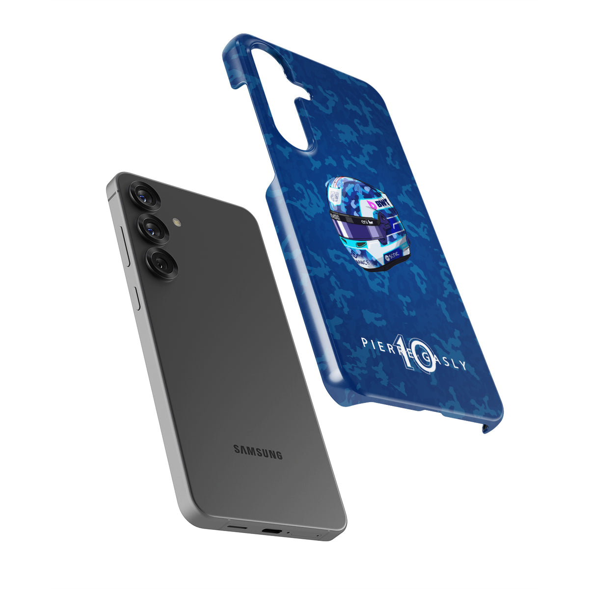 Pierre Gasly 2025 Helmet Phone Case – French Heritage F1 Design for Samsung Galaxy