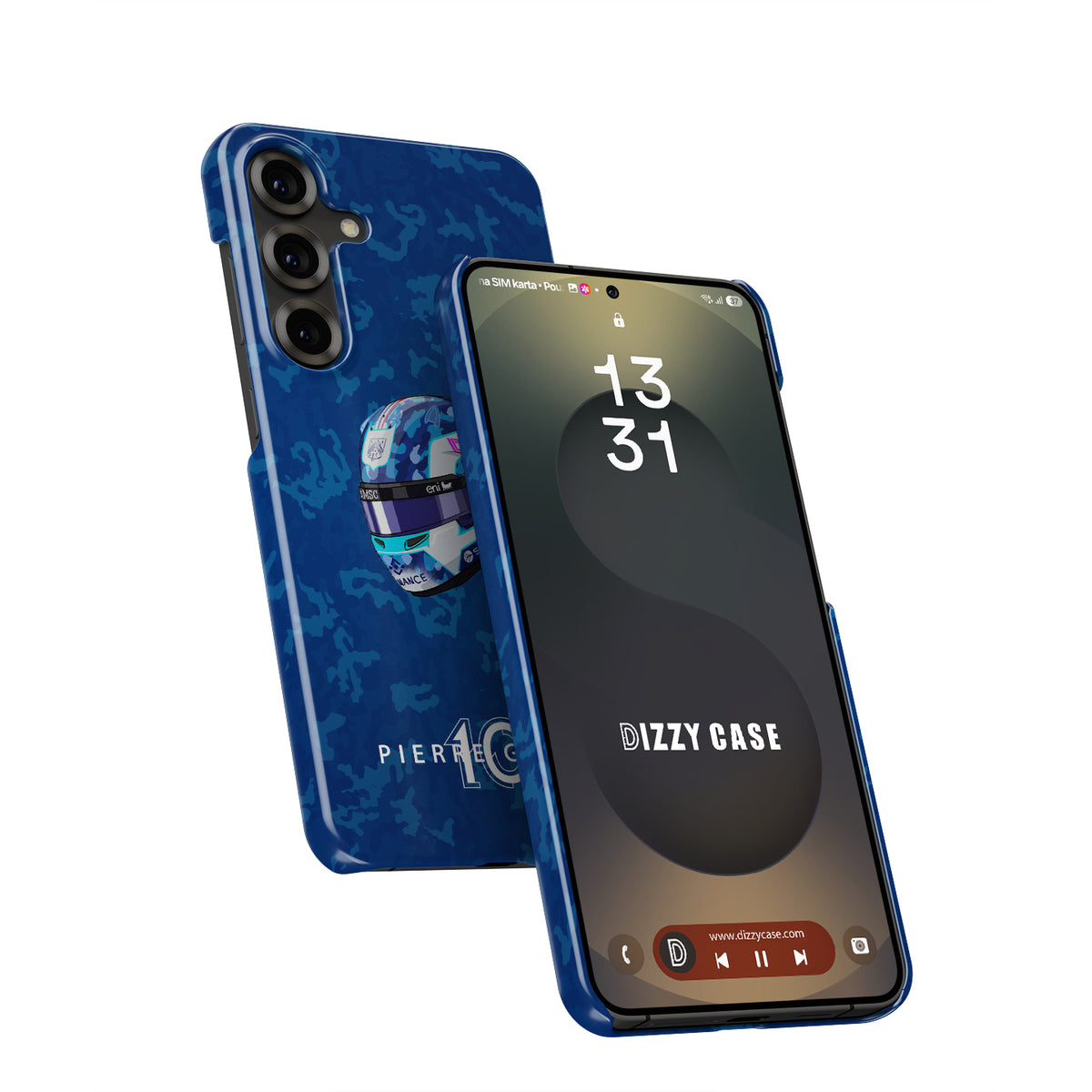 Pierre Gasly 2025 Helmet Phone Case – French Heritage F1 Design for Samsung Galaxy