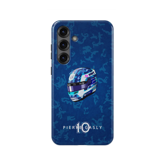 Pierre Gasly 2025 Helmet Phone Case – French Heritage F1 Design for Samsung Galaxy