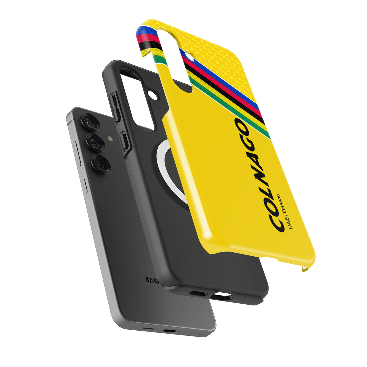 Pogačar 2025 Tour de France Colnago Y1RS Phone Case – Yellow Victory Edition (for Samsung)