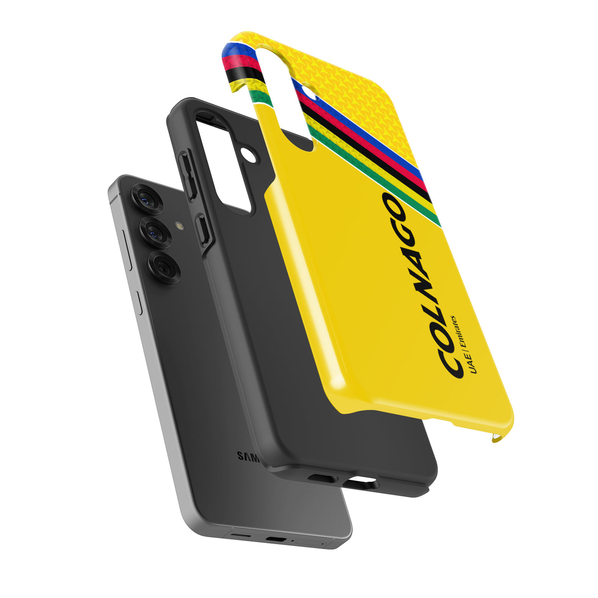 Pogačar 2025 Tour de France Colnago Y1RS Phone Case – Yellow Victory Edition (for Samsung)