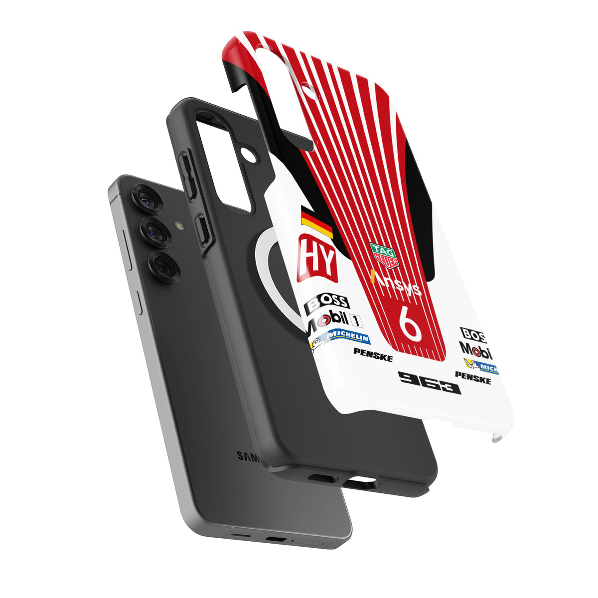 Porsche 963 LMDh No.6 Phone Case: Bold Racing Style & Protection