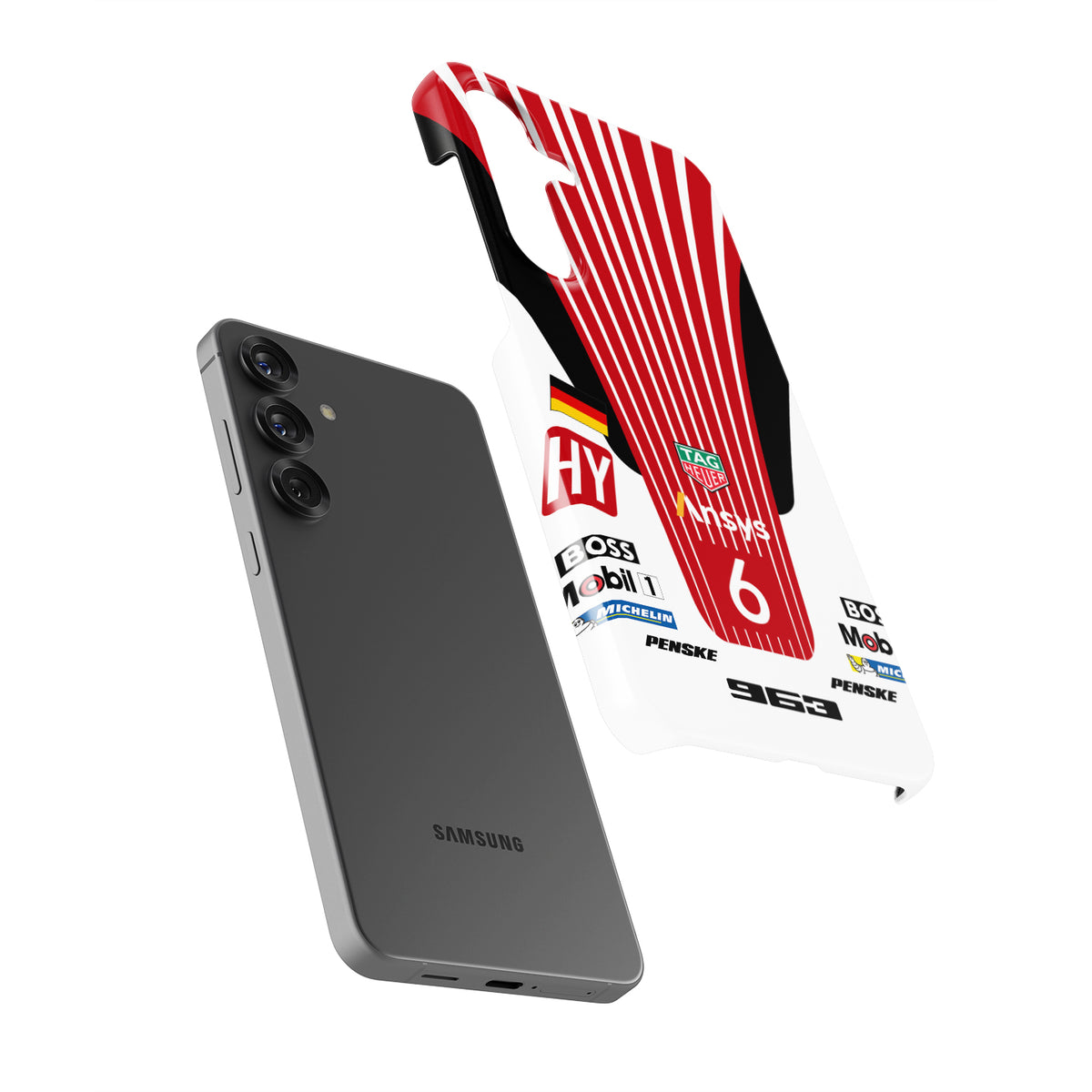 Porsche 963 LMDh No.6 Phone Case: Bold Racing Style & Protection
