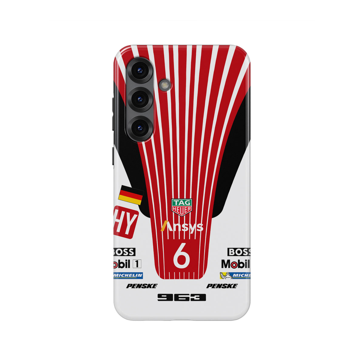 Porsche 963 LMDh No.6 Phone Case: Bold Racing Style & Protection
