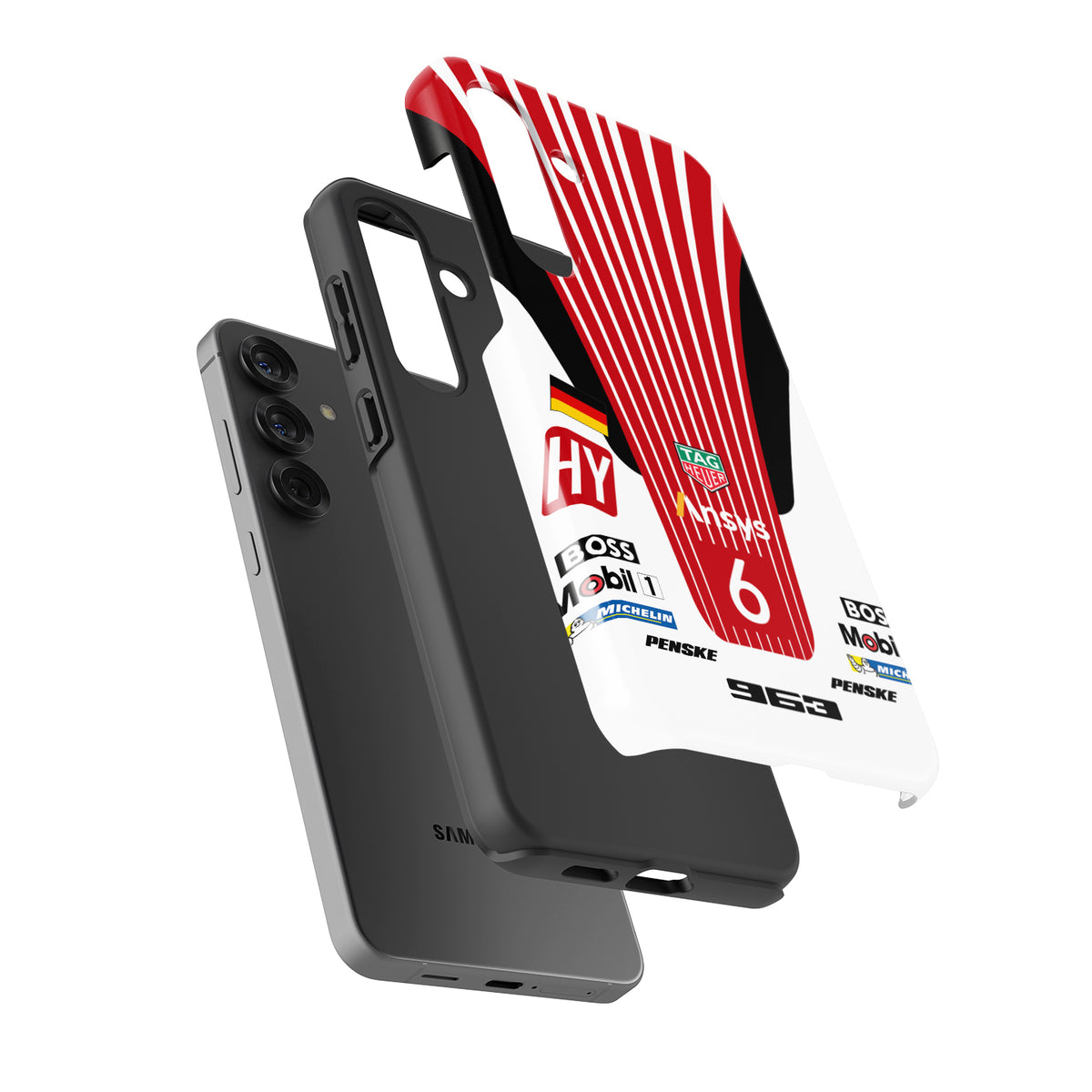 Porsche 963 LMDh No.6 Phone Case: Bold Racing Style & Protection