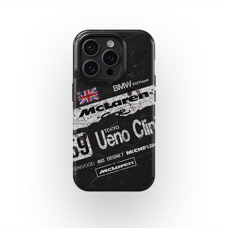 McLaren F1 GTR 1995 Le Mans Winner Ueno Clinic Track Edition Livery Phone Case de DIZZY