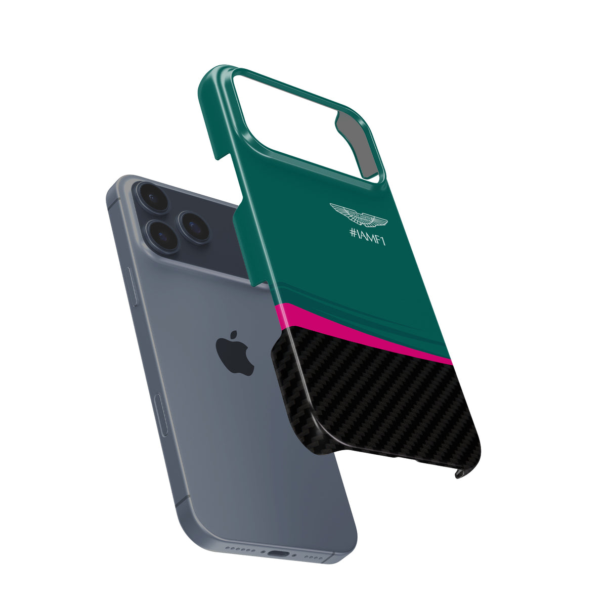 Aston Martin AMR21 Livery Formula 1 racing iPhone case view 3