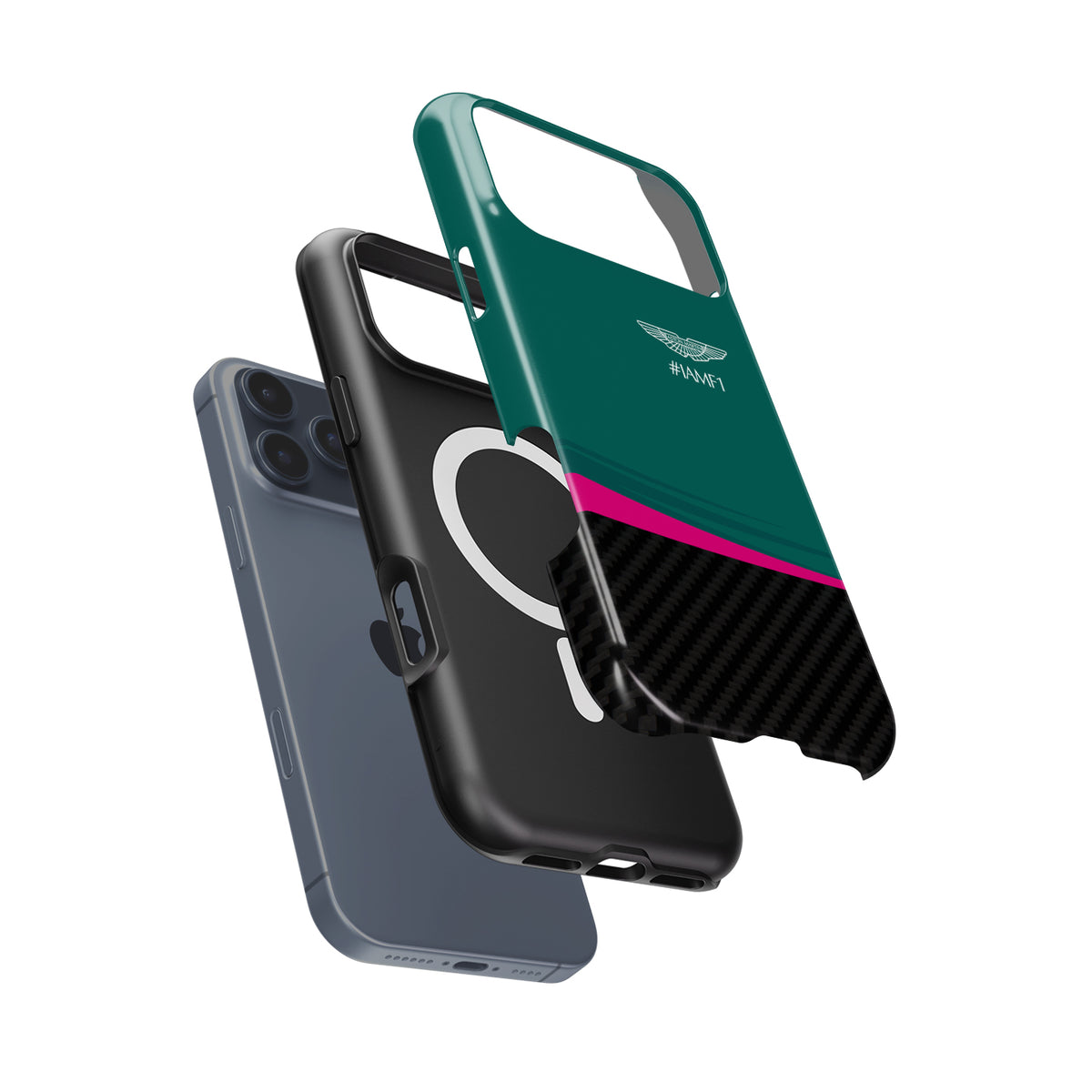 Aston Martin AMR21 Livery Formula 1 racing iPhone case view 7