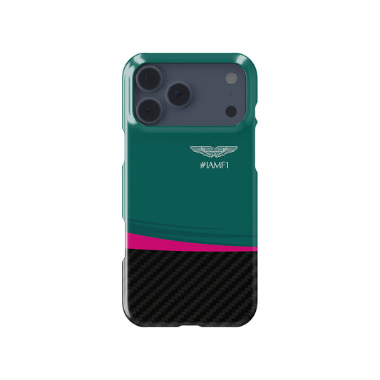 Aston Martin AMR21 Livery Formula 1 racing iPhone case view 1