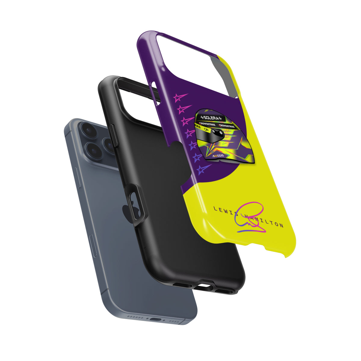Lewis Hamilton 2024 Helmet Case – Google, OnePlus, Xiaomi, Huawei