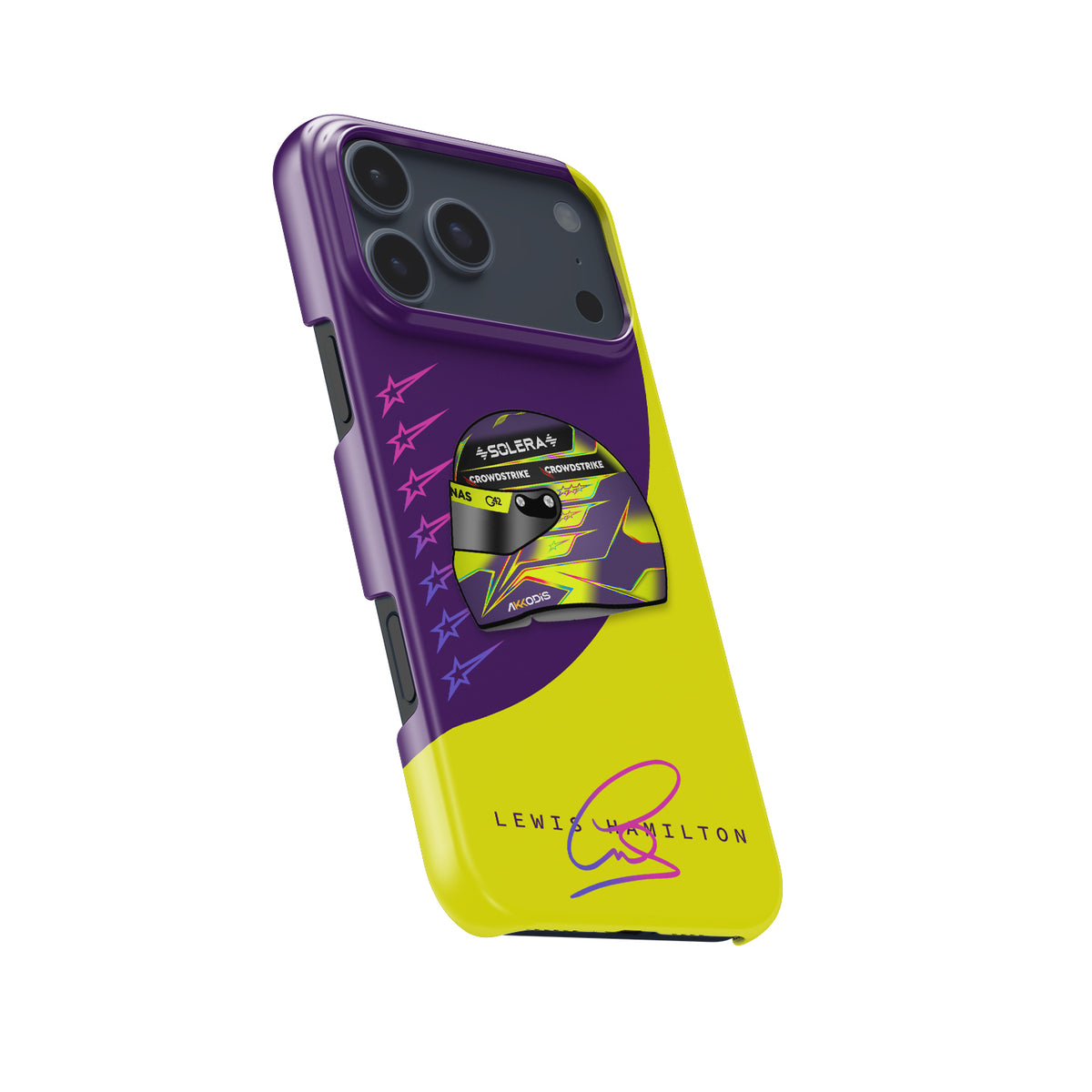Lewis Hamilton 2024 Helmet Formula 1 racing iPhone case view 5