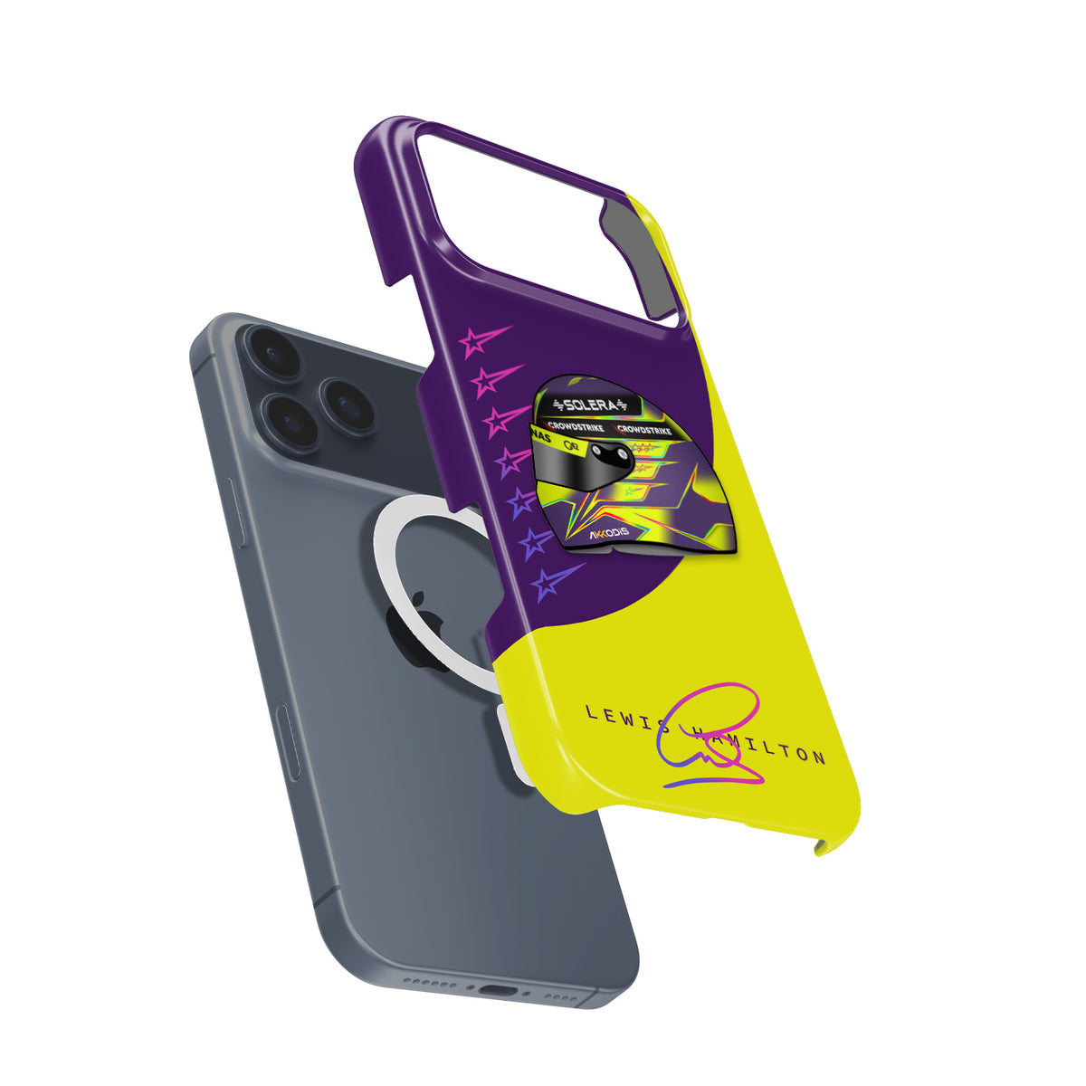 Lewis Hamilton 2024 Helmet Formula 1 racing iPhone case view 4