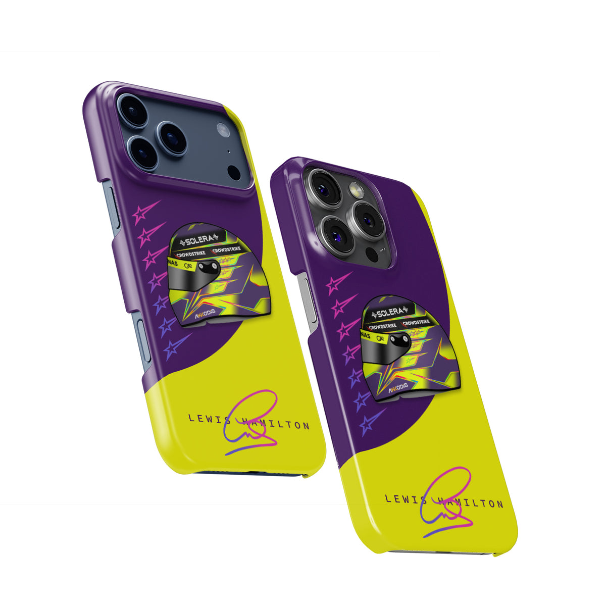 Lewis Hamilton 2024 Helmet Formula 1 racing iPhone case view 2
