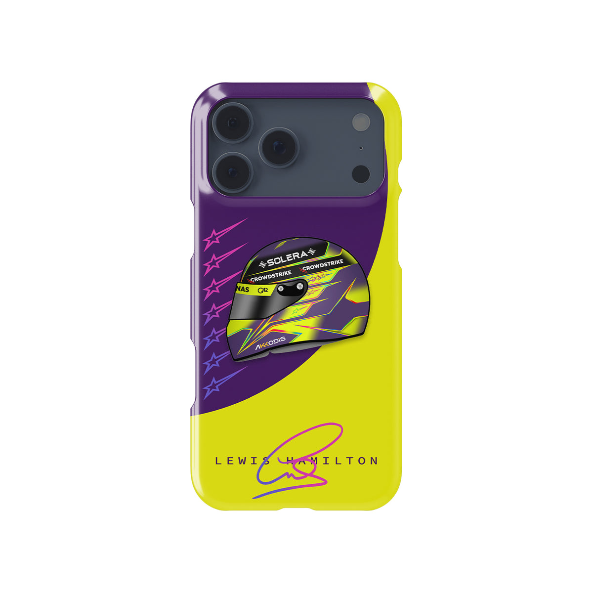 Lewis Hamilton 2024 Helmet Formula 1 racing iPhone case view 1
