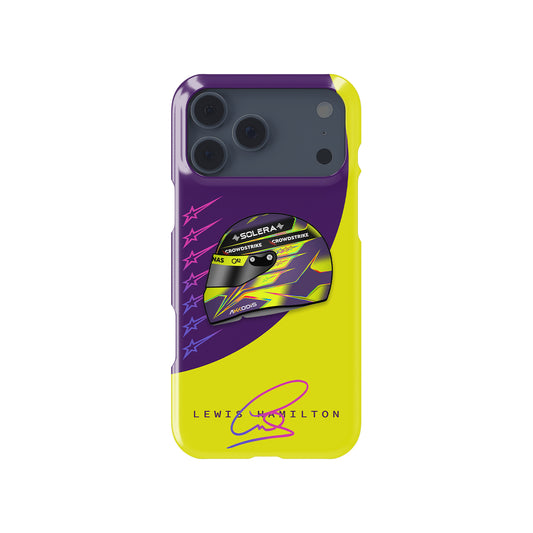 Lewis Hamilton 2024 Helmet Formula 1 racing iPhone case view 1