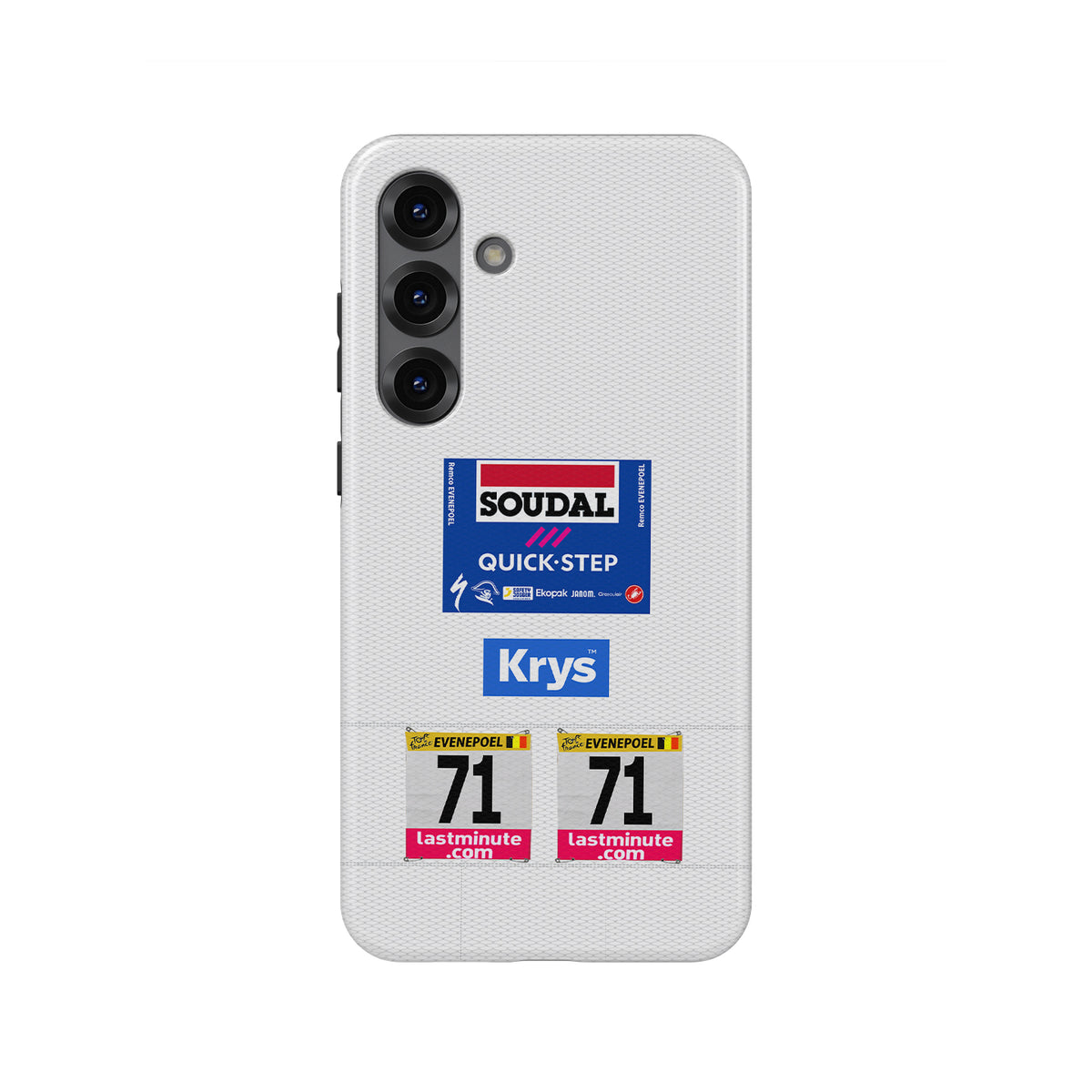 Remco Evenepoel White Jersey Phone Case: Style Meets Protection