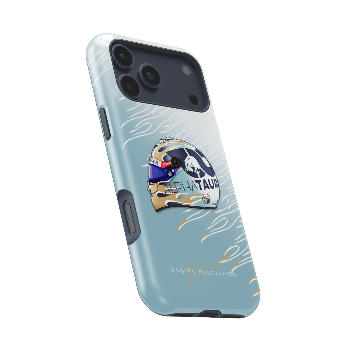 Daniel Ricciardo F1 Helmet Formula 1 racing iPhone case view 8
