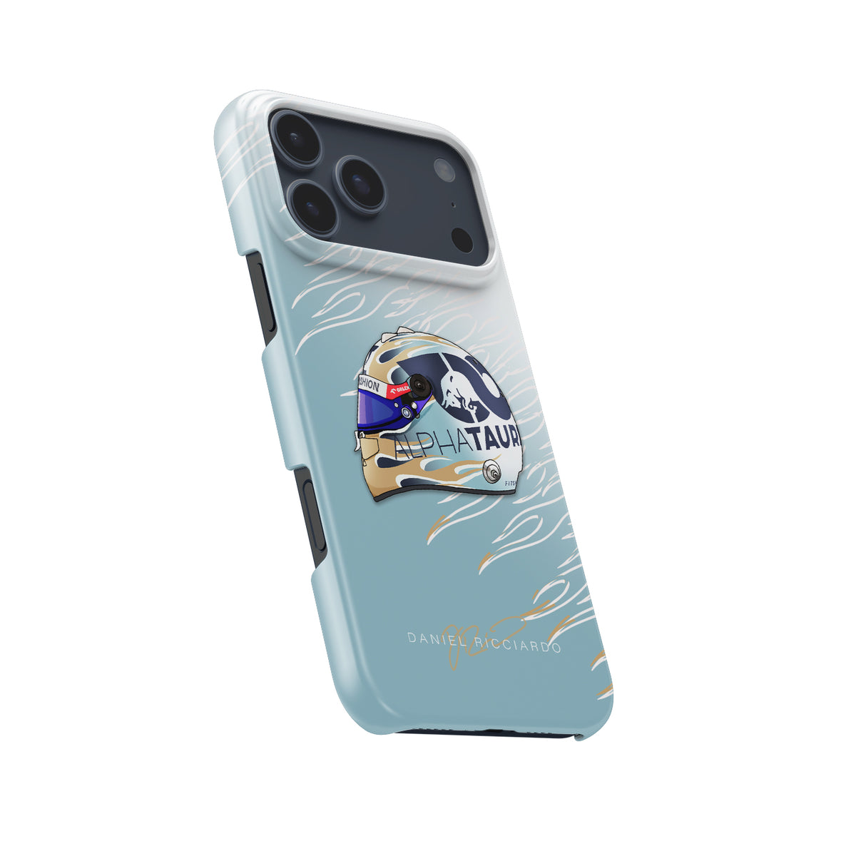 Daniel Ricciardo F1 Helmet Formula 1 racing iPhone case view 5