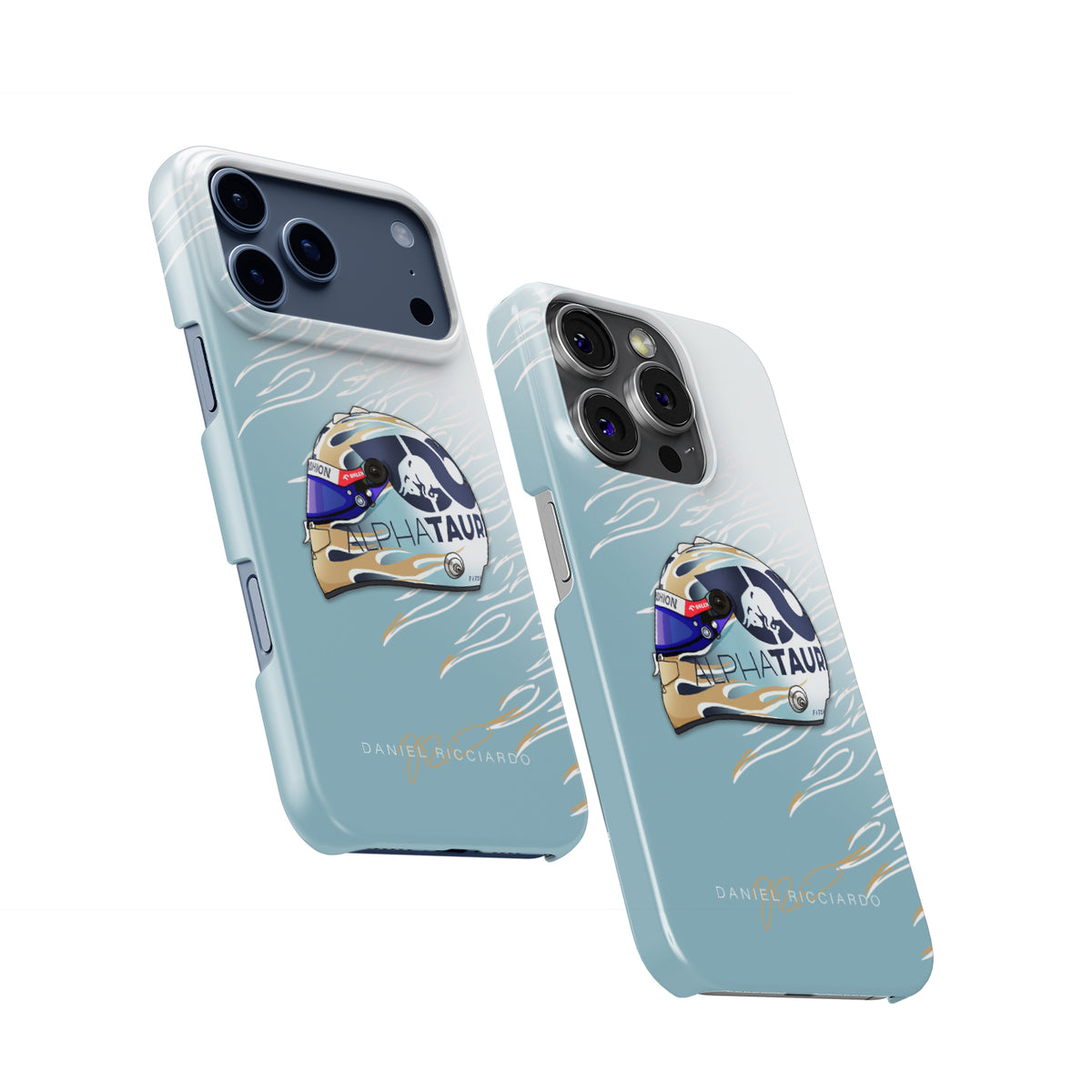 Daniel Ricciardo F1 Helmet Formula 1 racing iPhone case view 2