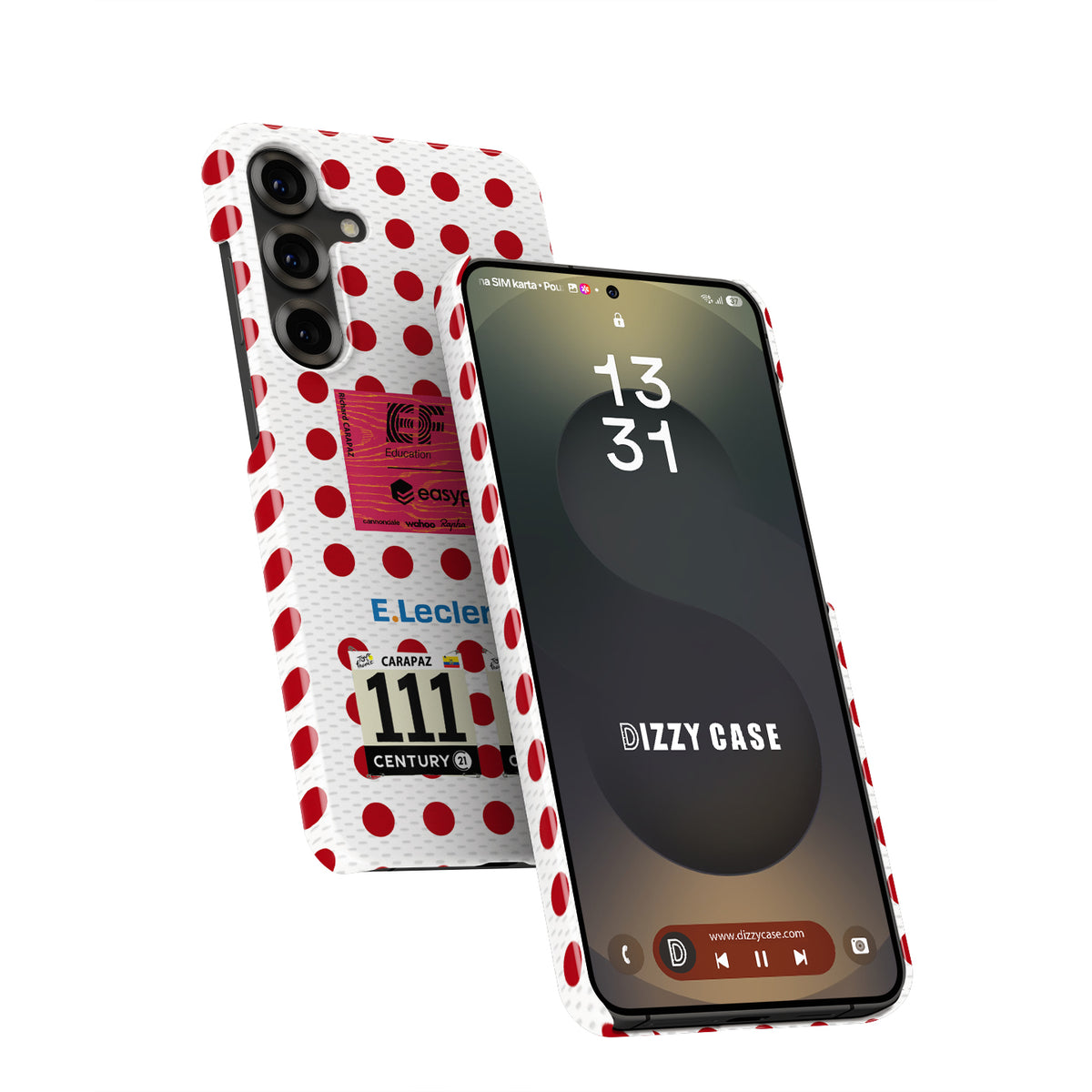 Richard Carapaz Polka Dot Jersey Phone Case: Peak Performance Protection
