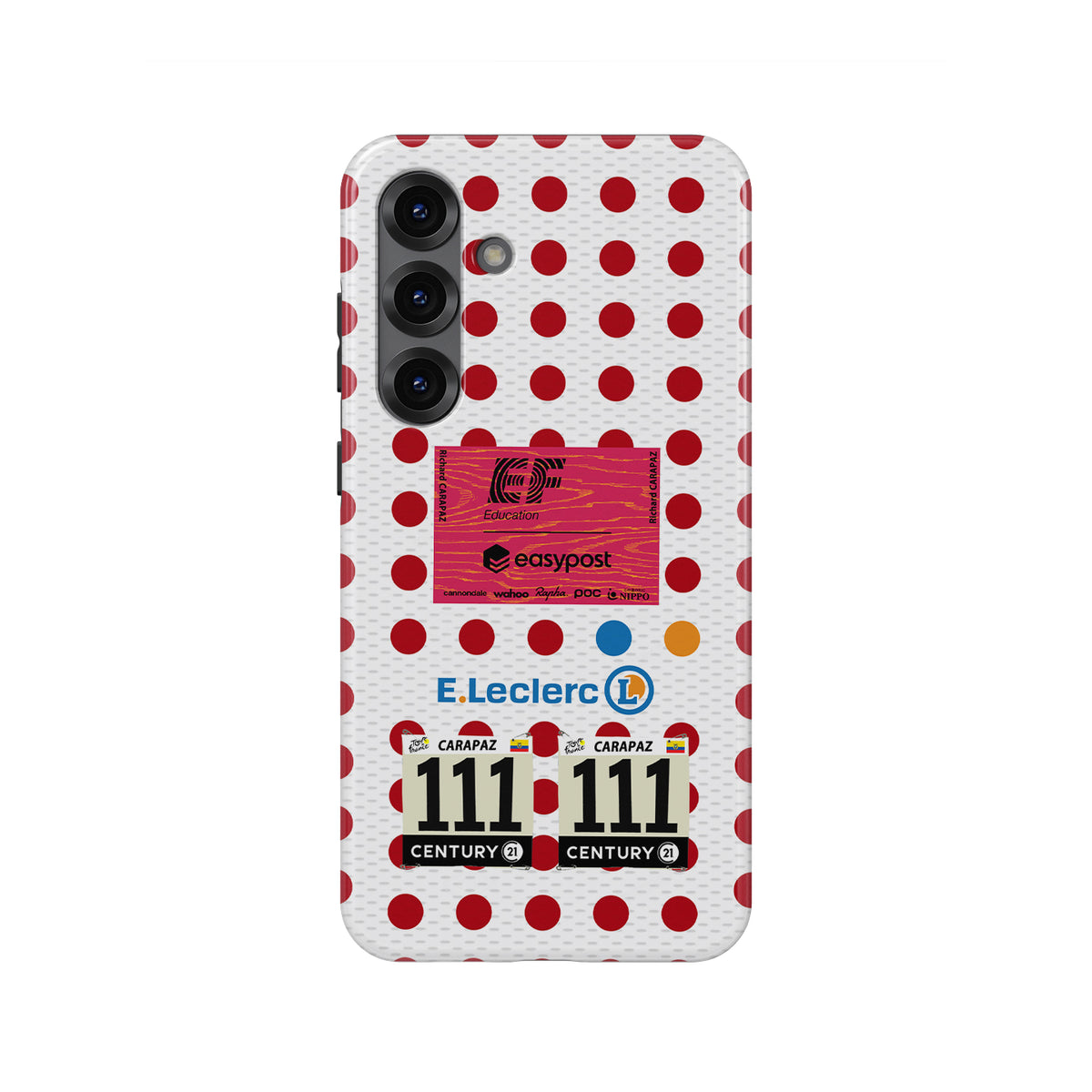 Richard Carapaz Polka Dot Jersey Phone Case: Peak Performance Protection