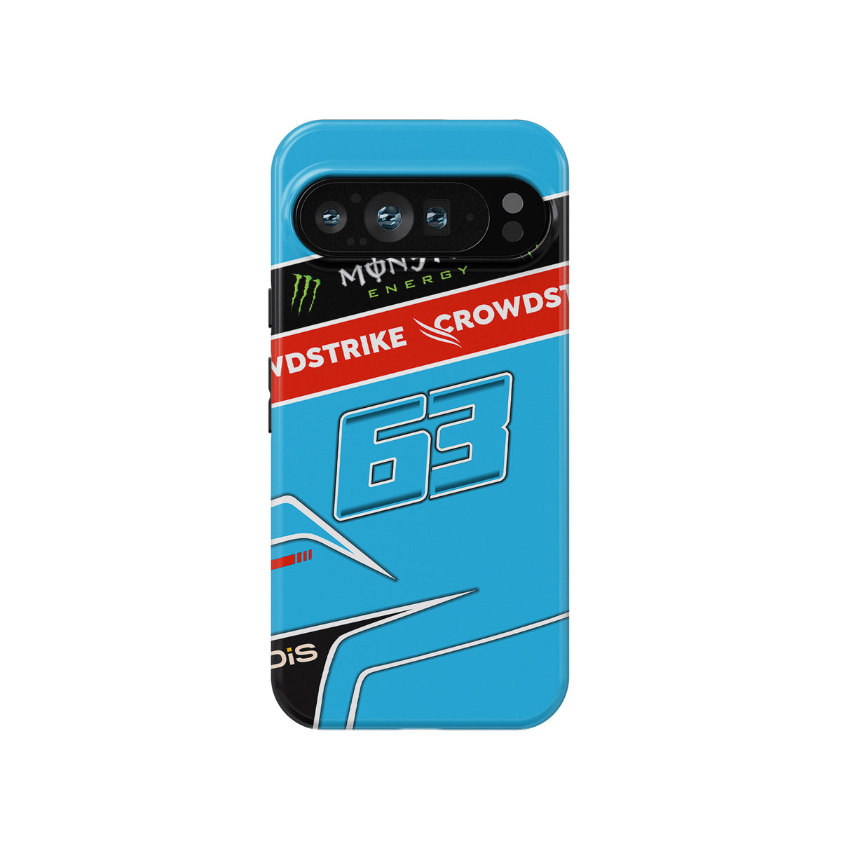 Durable F1 Phone Case – Russell GR63 2023 Blue Helmet
