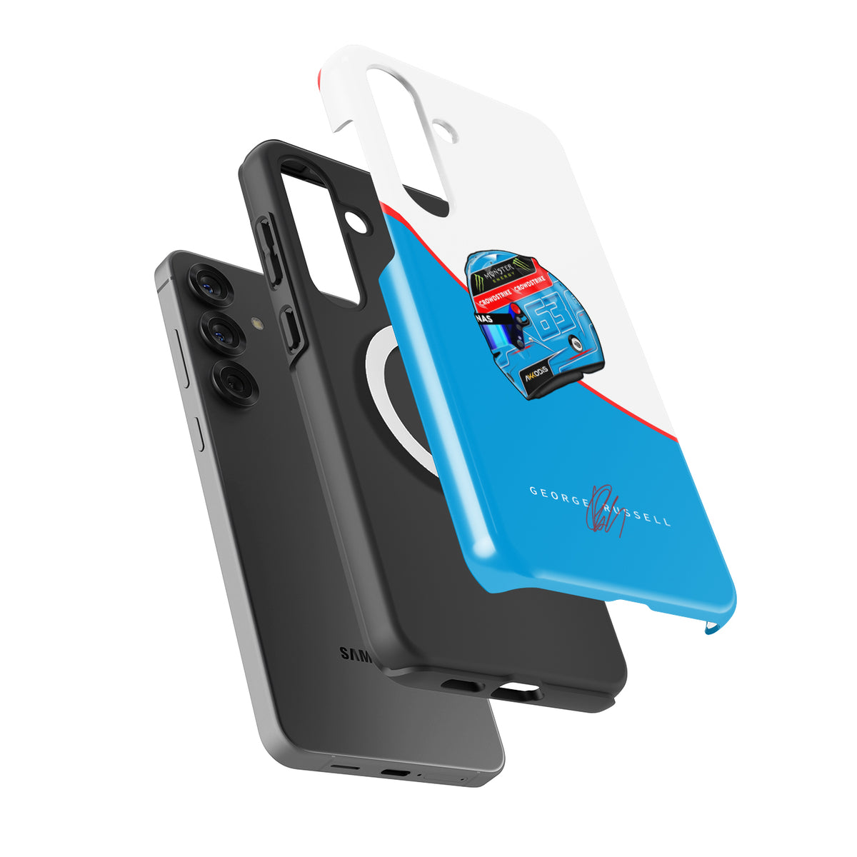 Samsung Galaxy Case Featuring Russell’s 2023 Helmet Livery