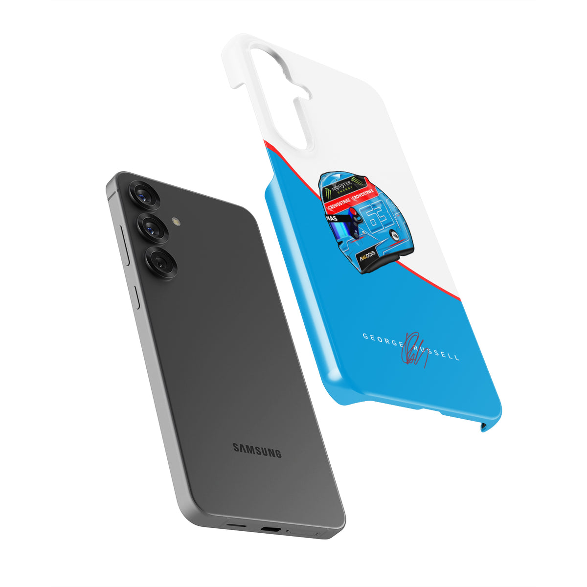 Samsung Galaxy Case Featuring Russell’s 2023 Helmet Livery