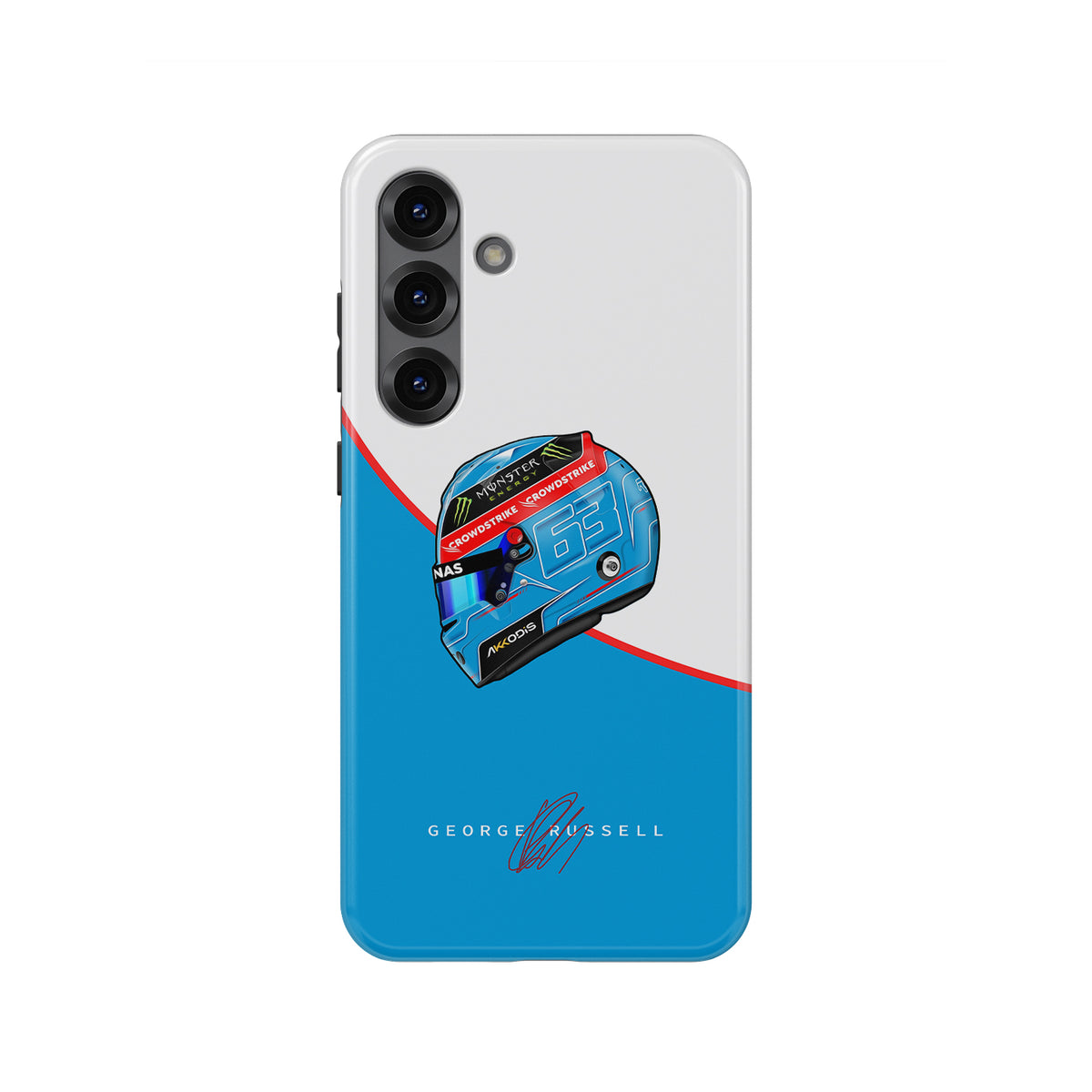 Samsung Galaxy Case Featuring Russell’s 2023 Helmet Livery