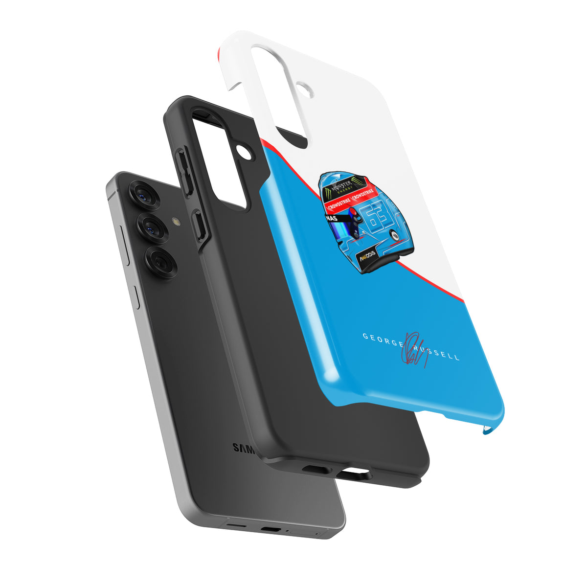 Samsung Galaxy Case Featuring Russell’s 2023 Helmet Livery