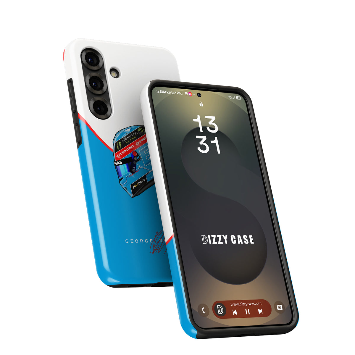 Samsung Galaxy Case Featuring Russell’s 2023 Helmet Livery