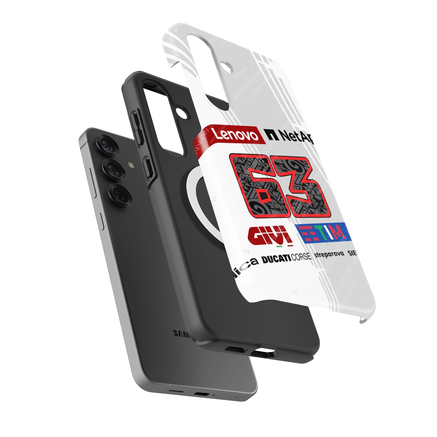Pecco Bagnaia #63 Prototype White - Samsung Galaxy Case