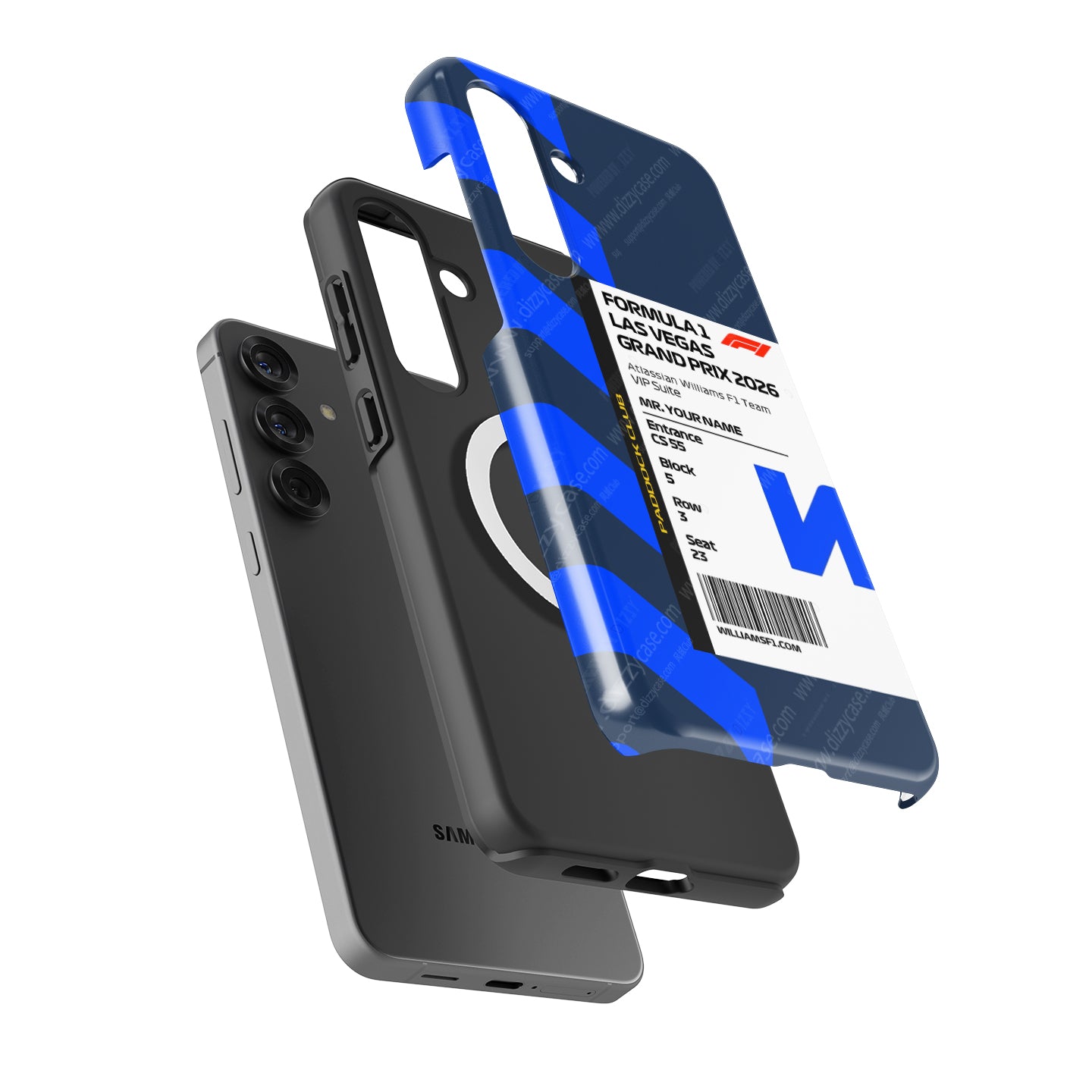 Custom Williams VIP Pass Samsung Galaxy Case