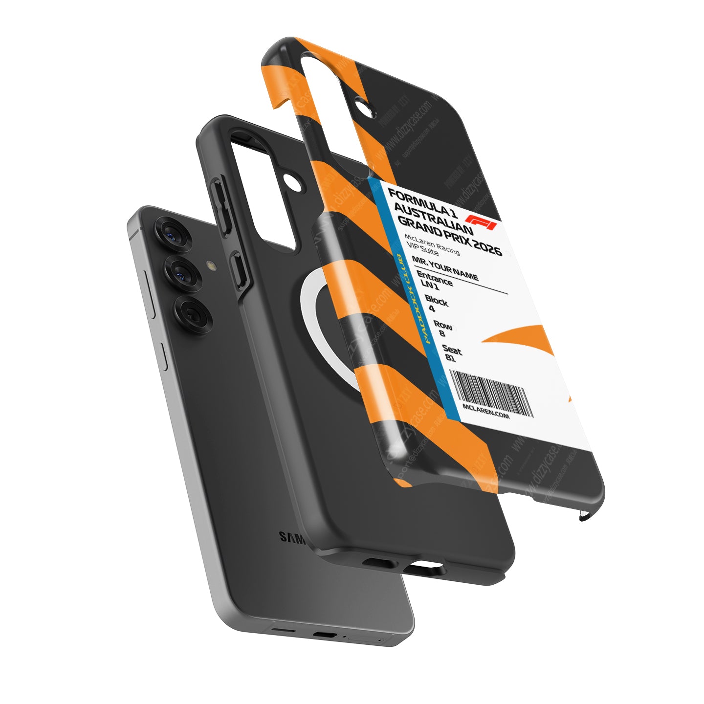 McLaren 2026 Australia VIP Custom Name Samsung Case