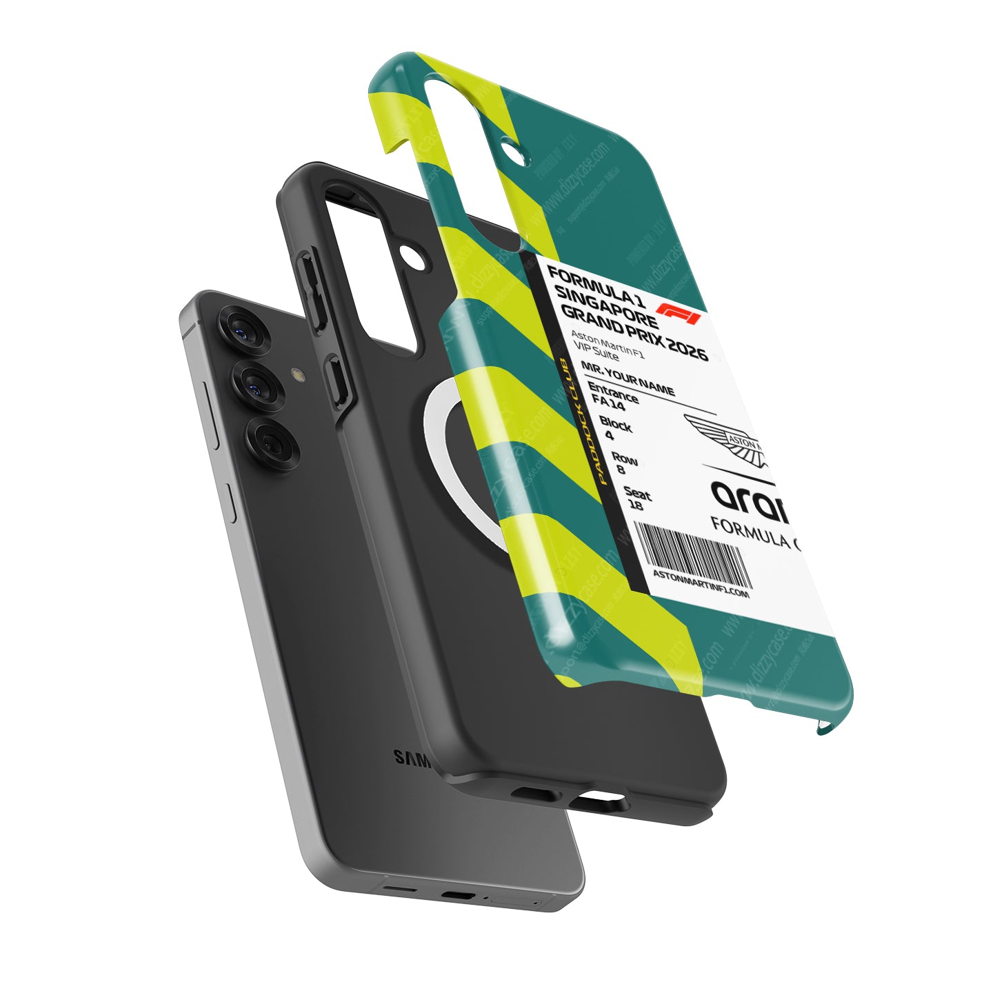 Custom Aston Martin VIP Pass Samsung Galaxy Case