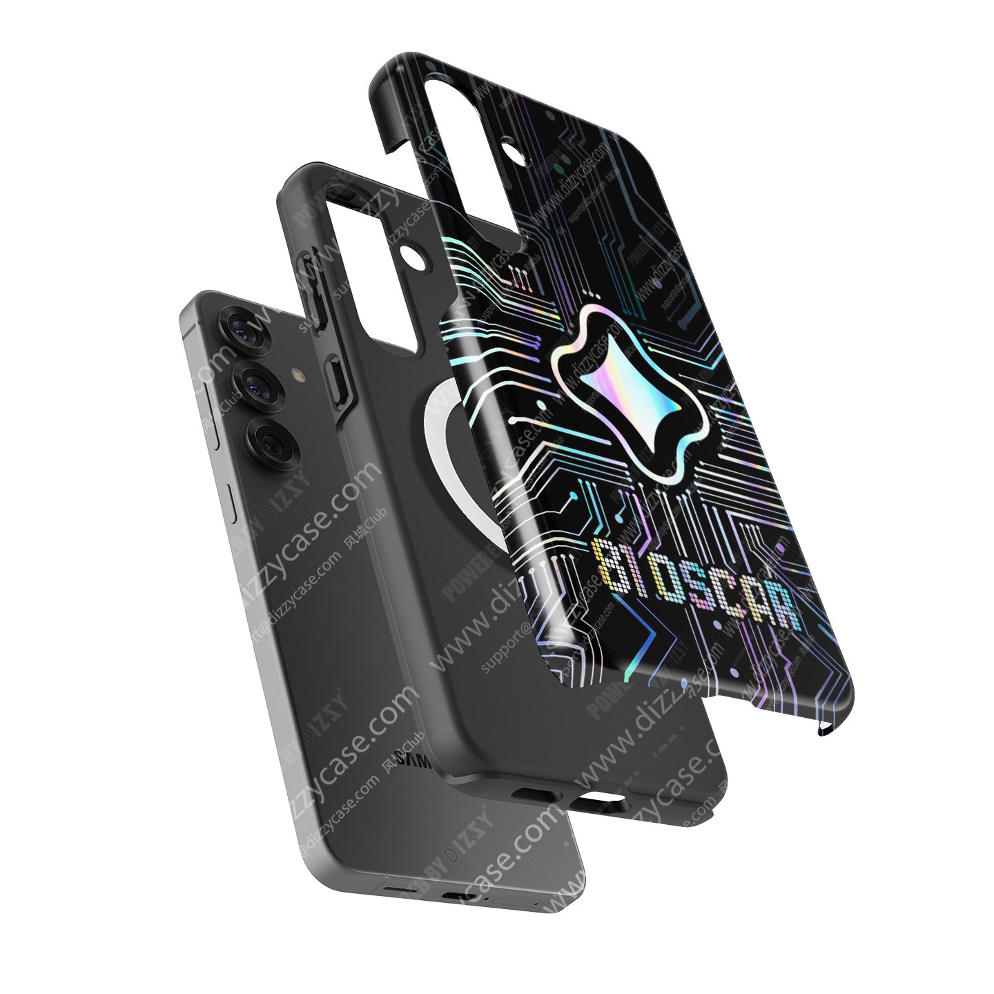 Oscar Piastri 2025 USGP Helmet Phone Case – Gemini Tech Edition for Samsung Galaxy