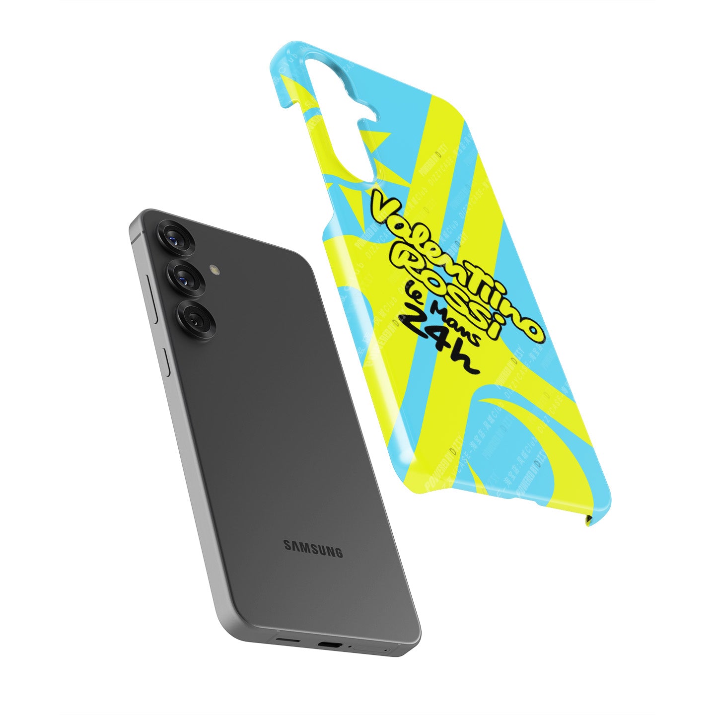 Valentino Rossi 2024 Le Mans 24H Helmet Phone Case – BMW M4 GT3 Tribute for Samsung