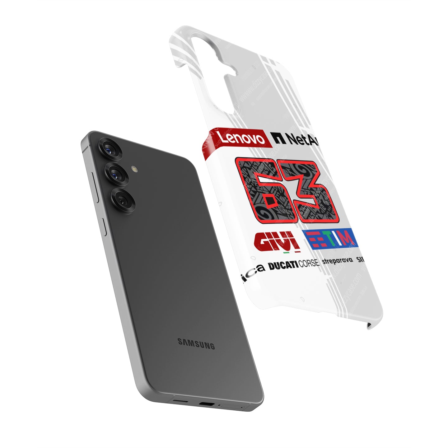 Pecco Bagnaia #63 Prototype White - Samsung Galaxy Case