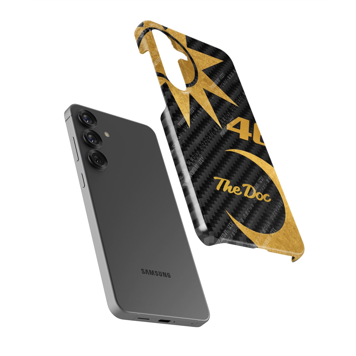 Valentino Rossi Anniversario Gold Carbon Phone Case – The Doctor Edition for Samsung