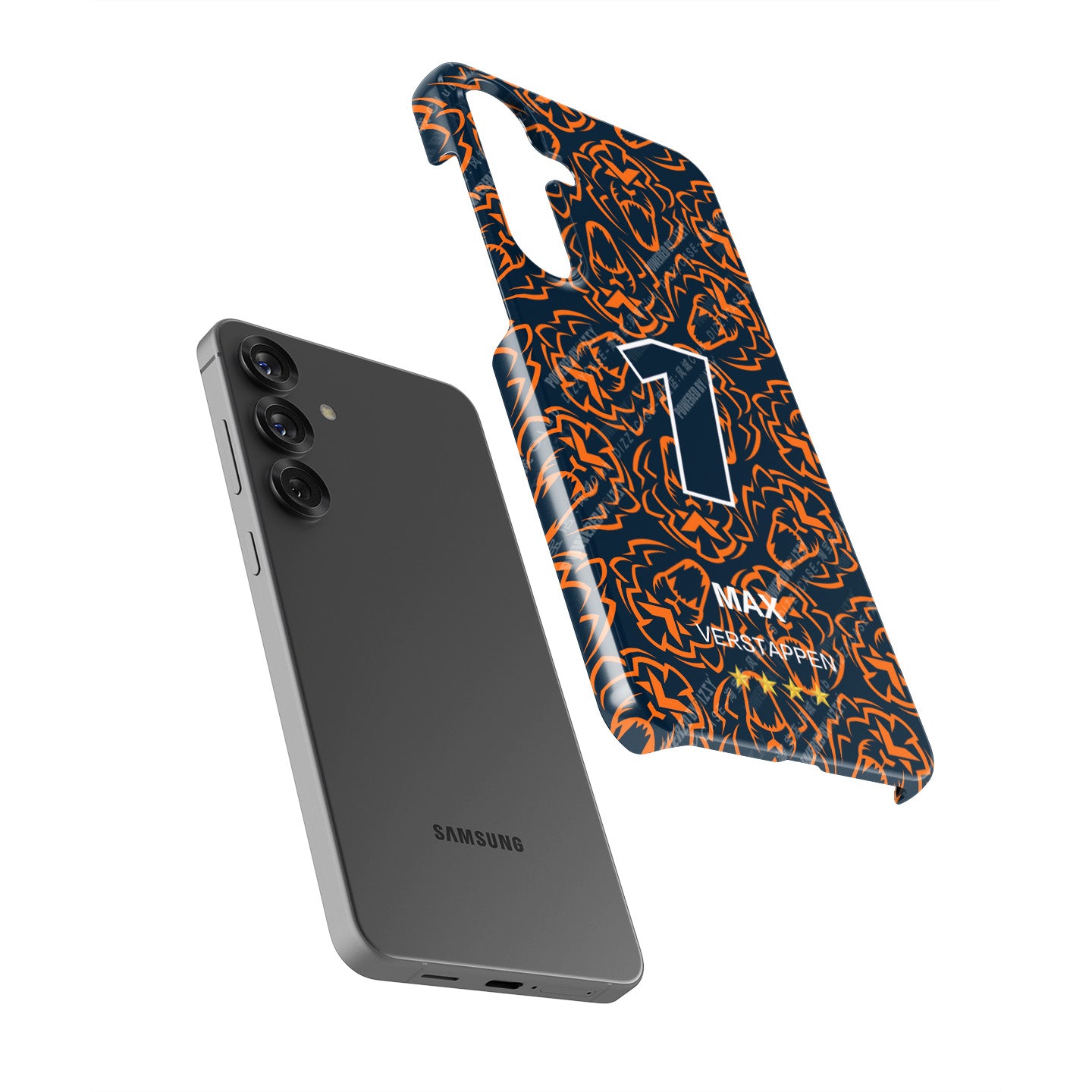 Max Verstappen 2025 F1 Champion Phone Case – Orange Lion Edition (Samsung)