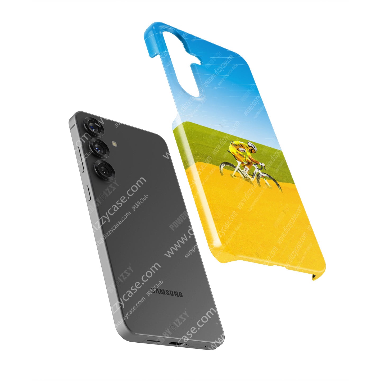 Tadej Pogačar “Solo in Yellow” Phone Case – Tour de France 2025 Edition for Samsung Galaxy
