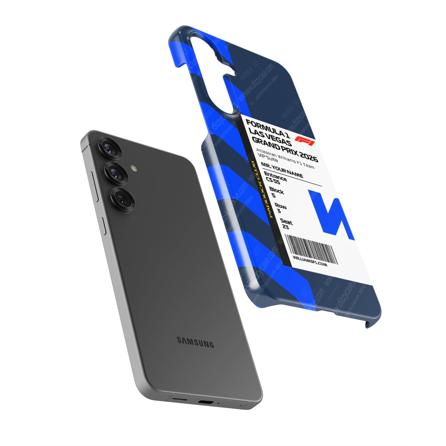 Custom Williams VIP Pass Samsung Galaxy Case