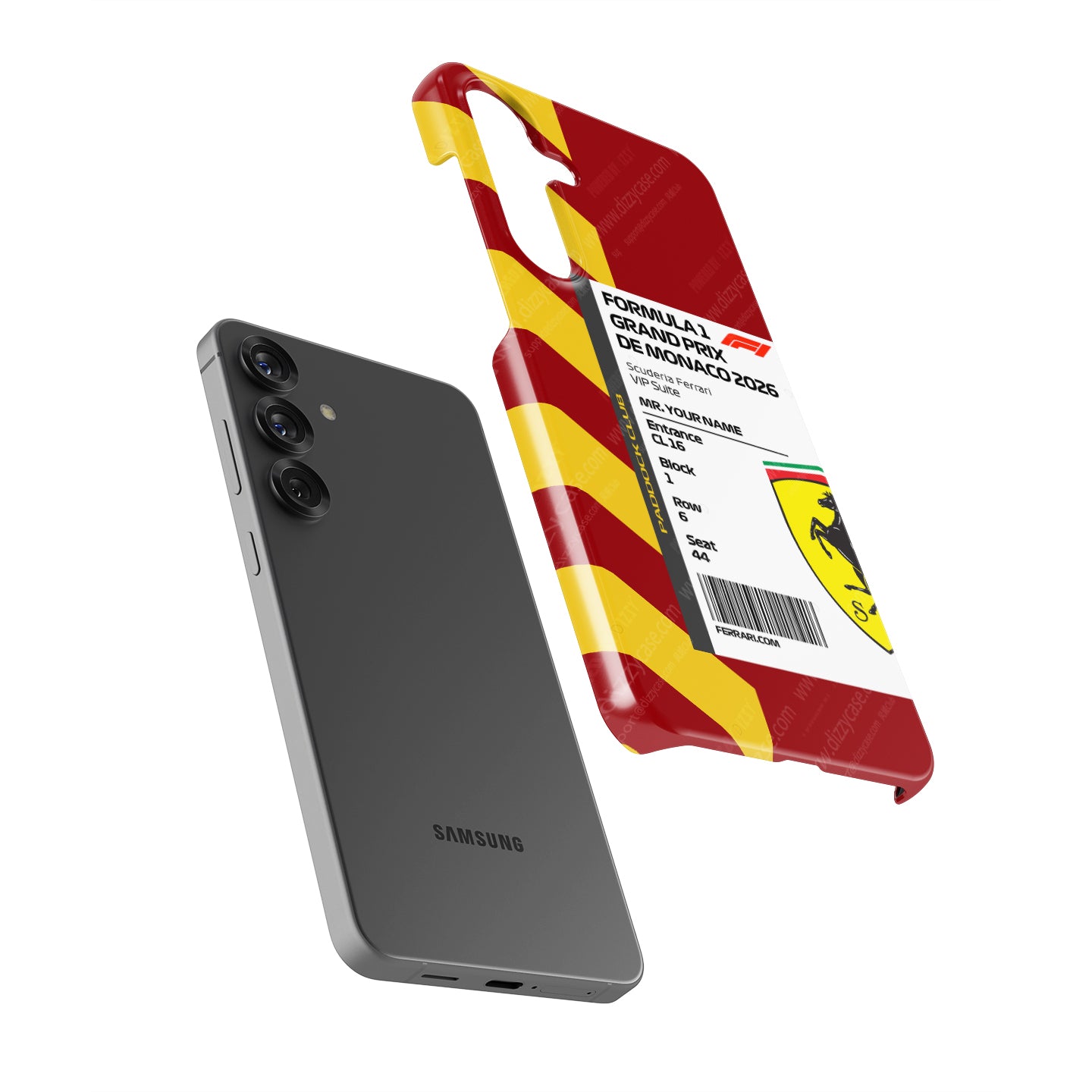 Custom Ferrari VIP Pass Samsung Galaxy Case