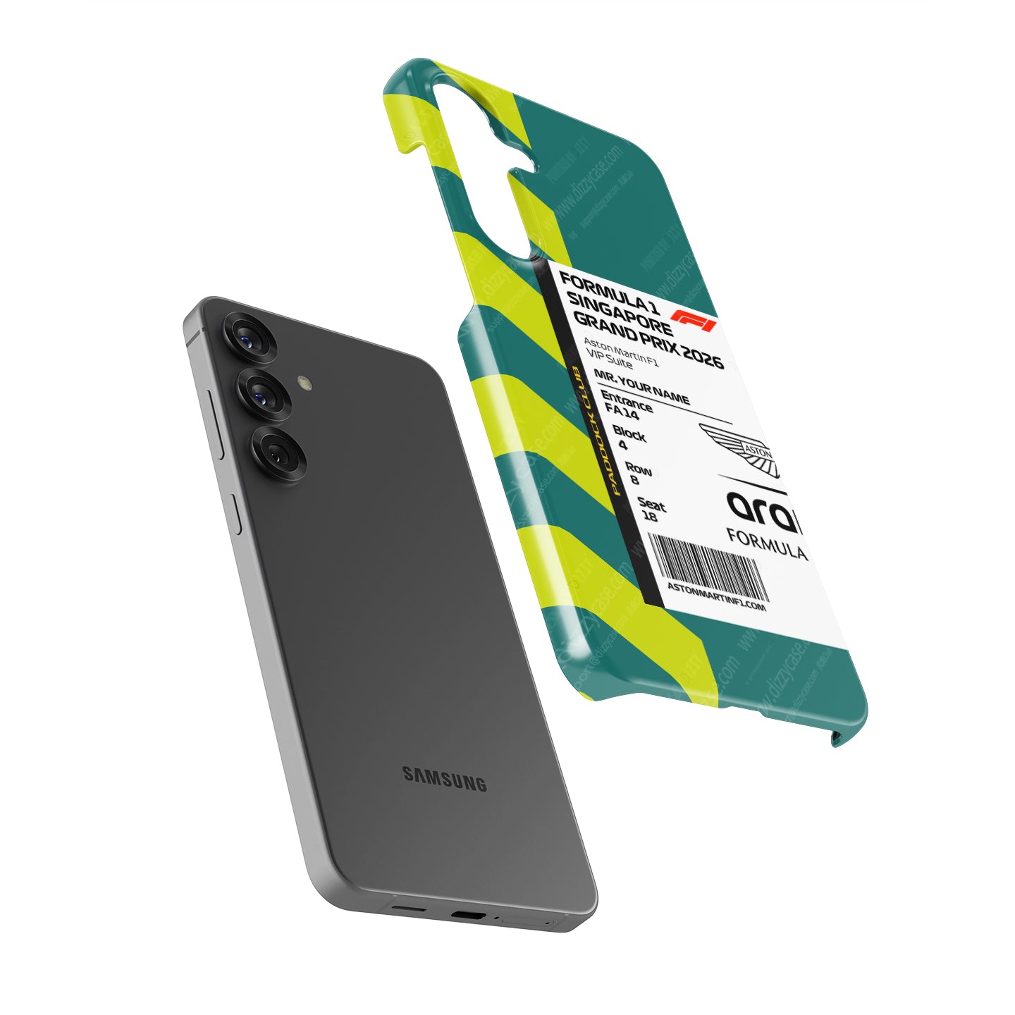 Custom Aston Martin VIP Pass Samsung Galaxy Case