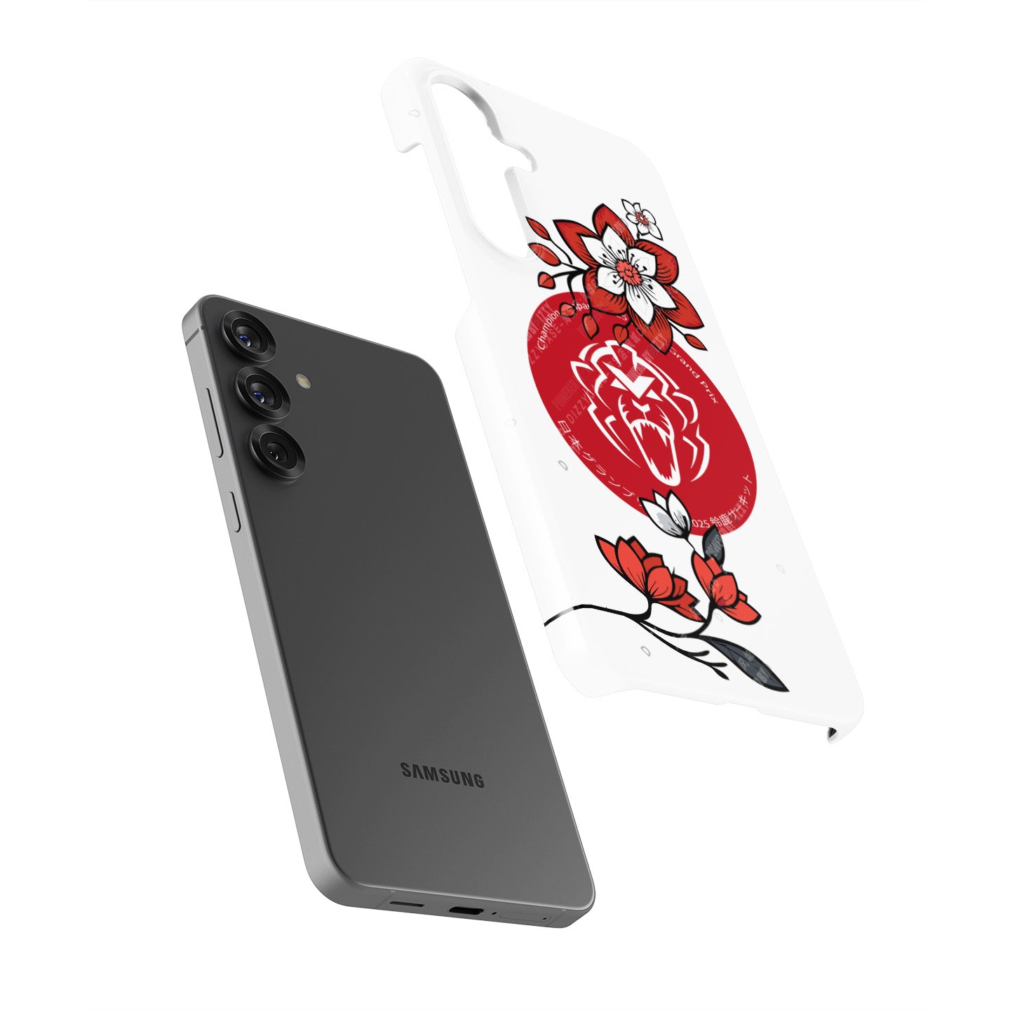 Max Verstappen 2025 F1 Japanese GP Helmet Edition Phone Case – Sakura Spirit Design (Samsung)