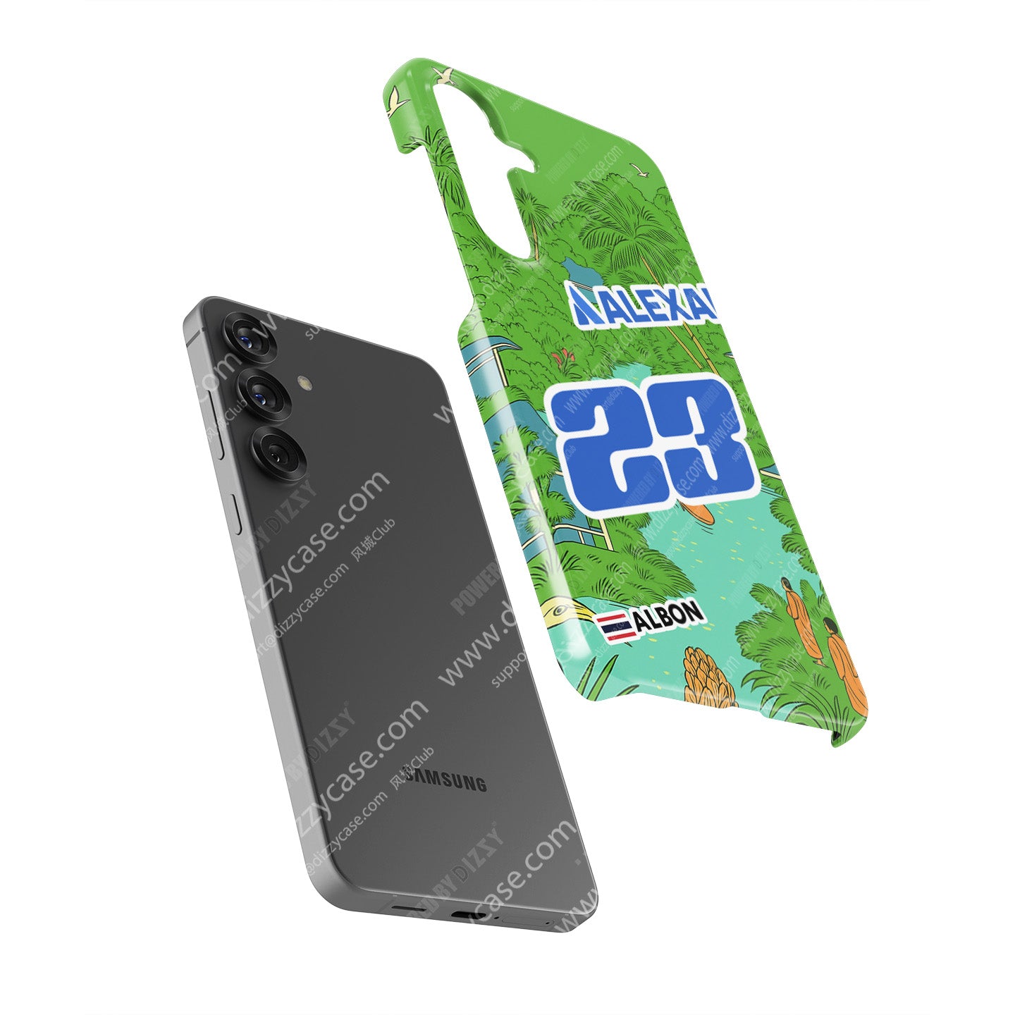 Alex Albon 2025 Singapore GP Helmet Samsung Phone Case – UNICEF Charity Edition for Galaxy