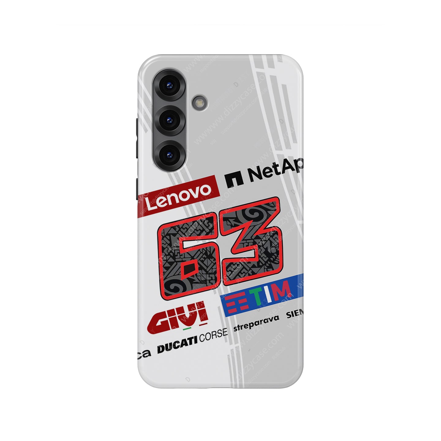 Pecco Bagnaia #63 Prototype White - Samsung Galaxy Case